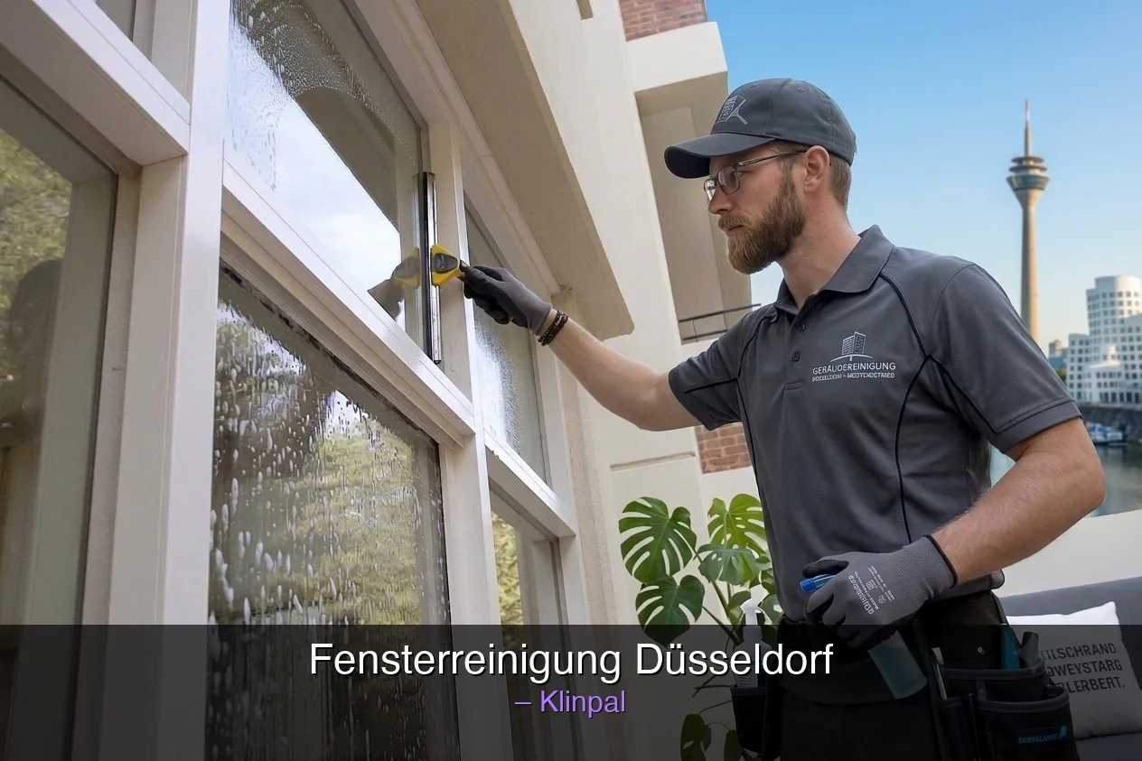Fensterreinigung Düsseldorf – Klinpal Fensterputzer vor Ort in Düsseldorf